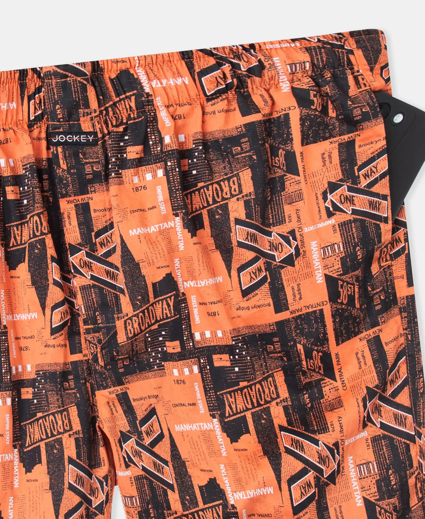 Super Combed Cotton Satin Weave Printed Boxer Shorts with Side Pocket - Flamingo - Image 9