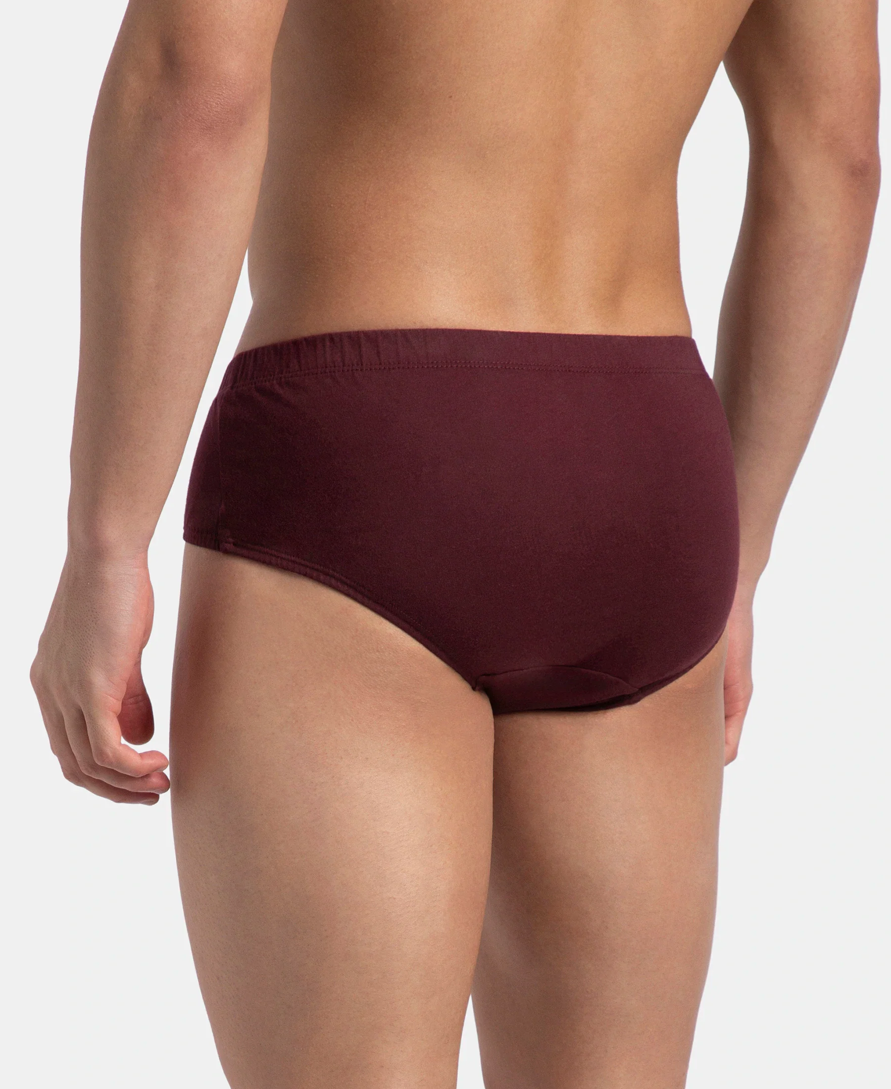 Super Combed Cotton Solid Brief with Ultrasoft Concealed Waistband - Port Royale (Pack of 2) - Image 4