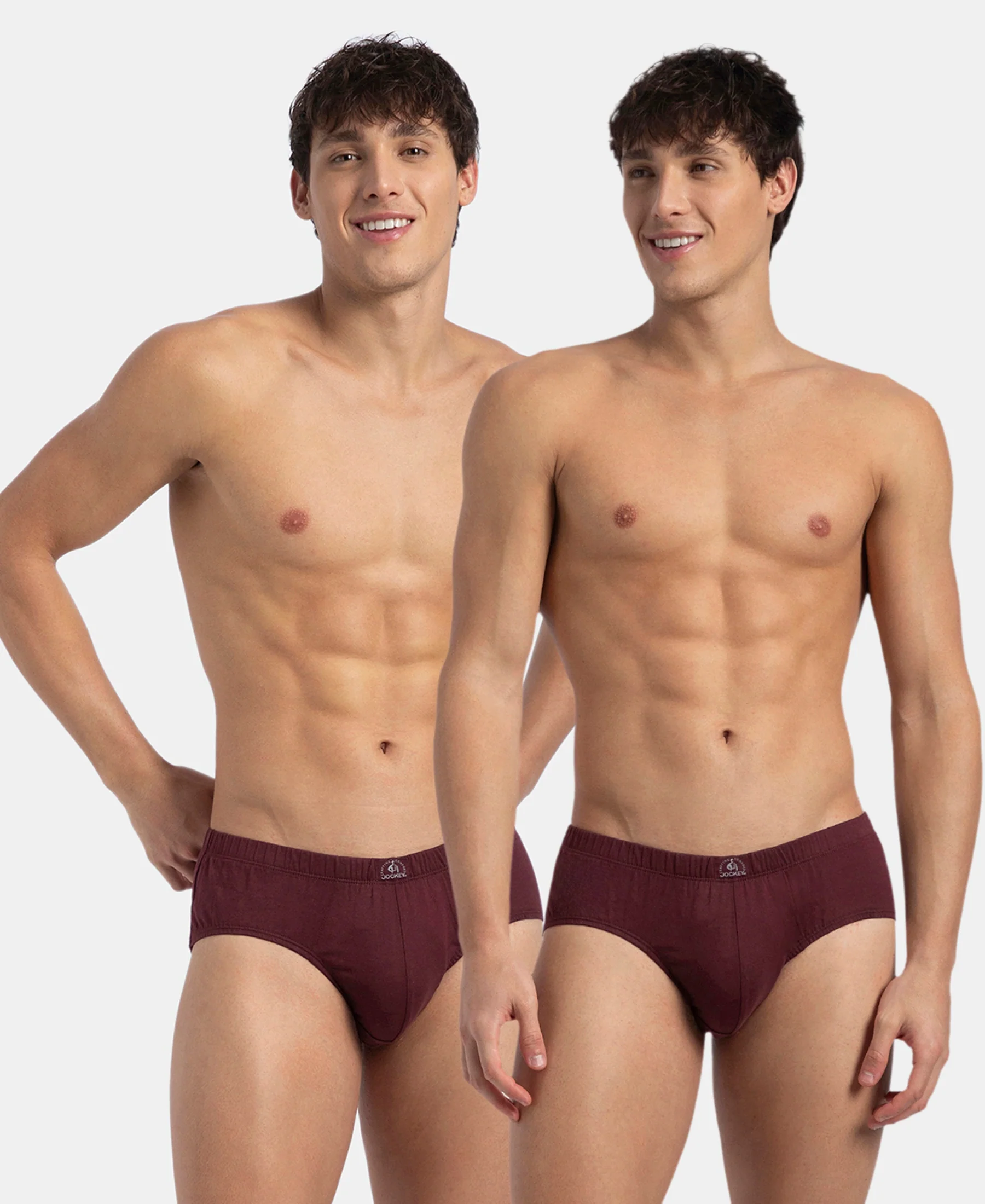 Super Combed Cotton Solid Brief with Ultrasoft Concealed Waistband - Port Royale (Pack of 2) - Image 5