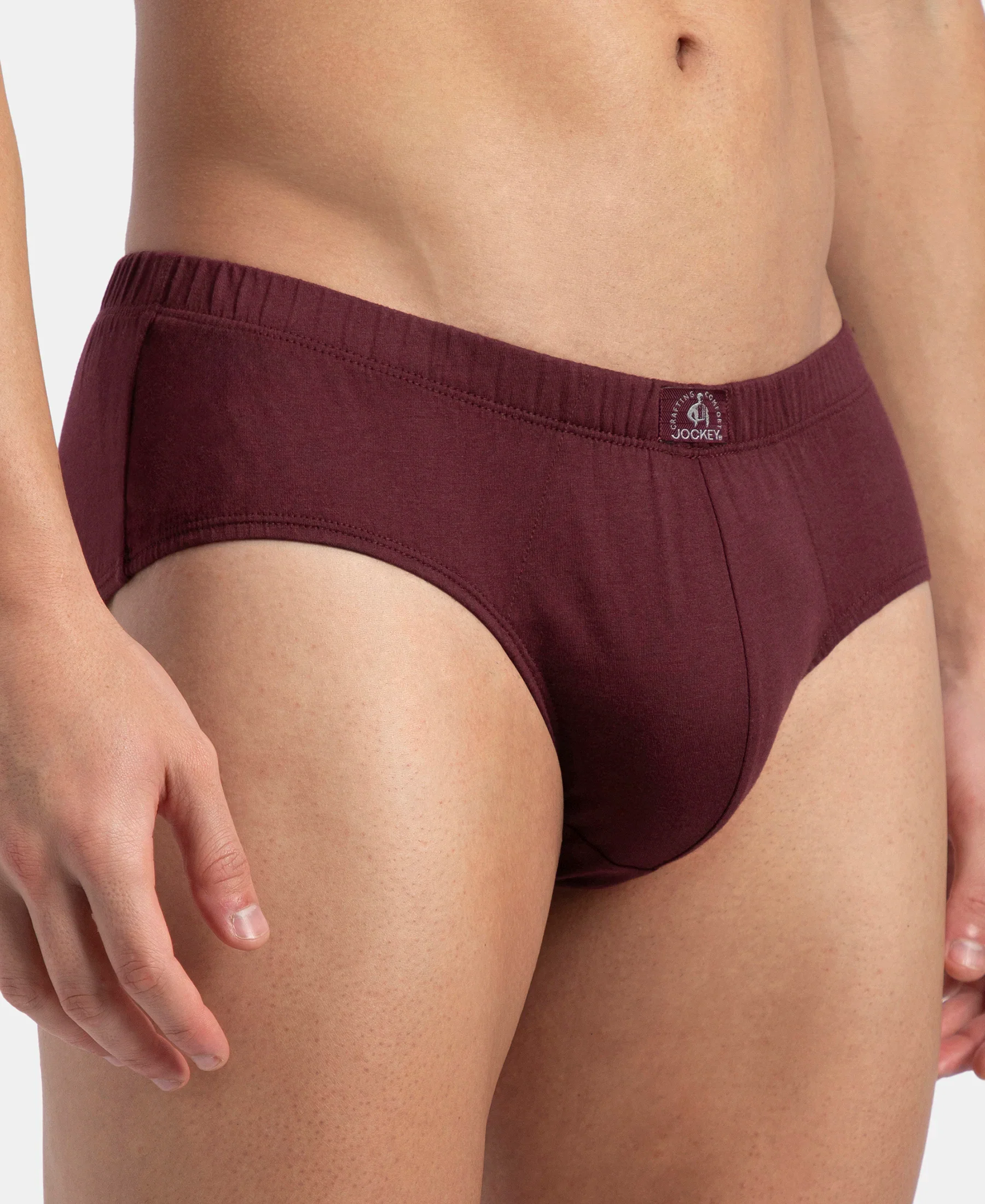 Super Combed Cotton Solid Brief with Ultrasoft Concealed Waistband - Port Royale (Pack of 2) - Image 8