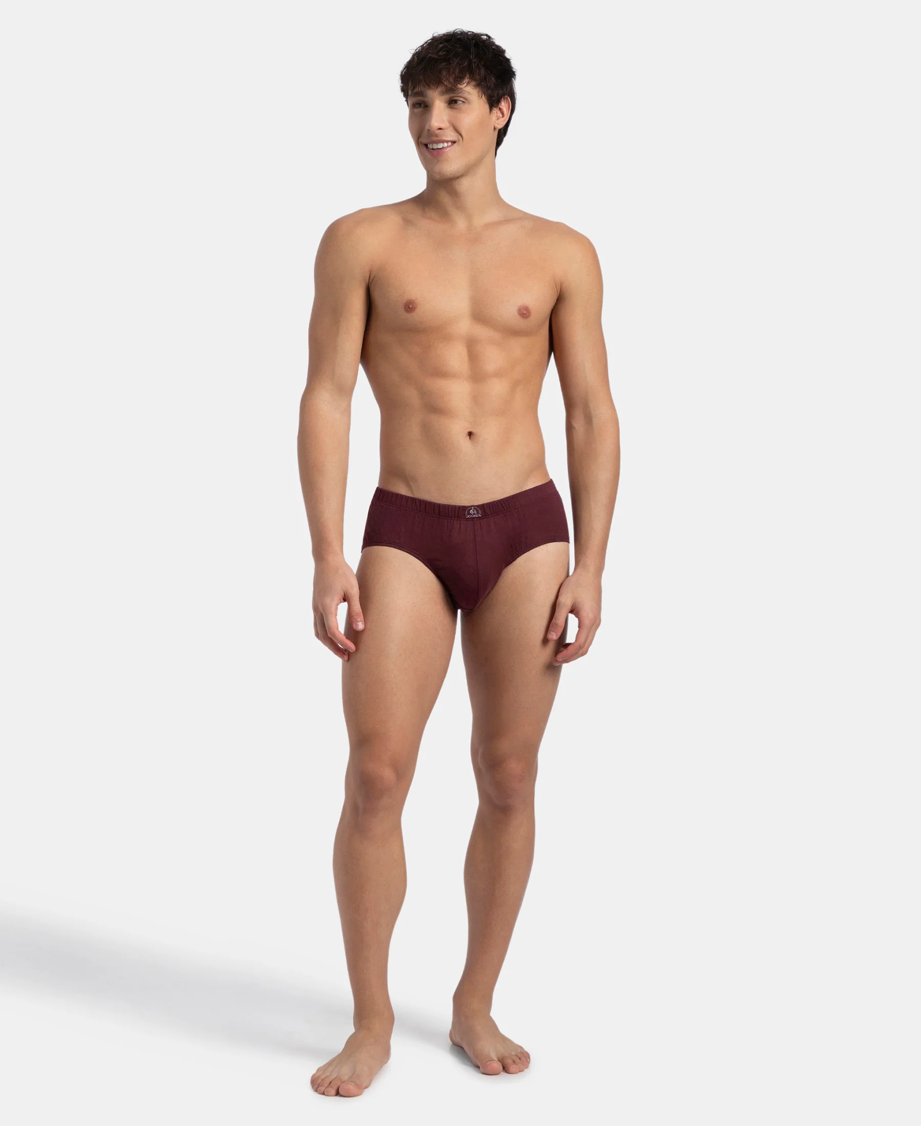 Super Combed Cotton Solid Brief with Ultrasoft Concealed Waistband - Port Royale (Pack of 3) - Image 7