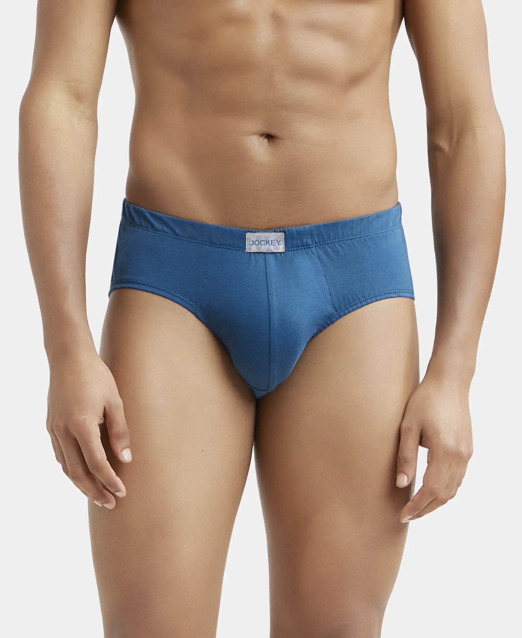 Super Combed Cotton Solid Brief with Ultrasoft Concealed Waistband - Seaport Teal (Pack of 2) - Image 7