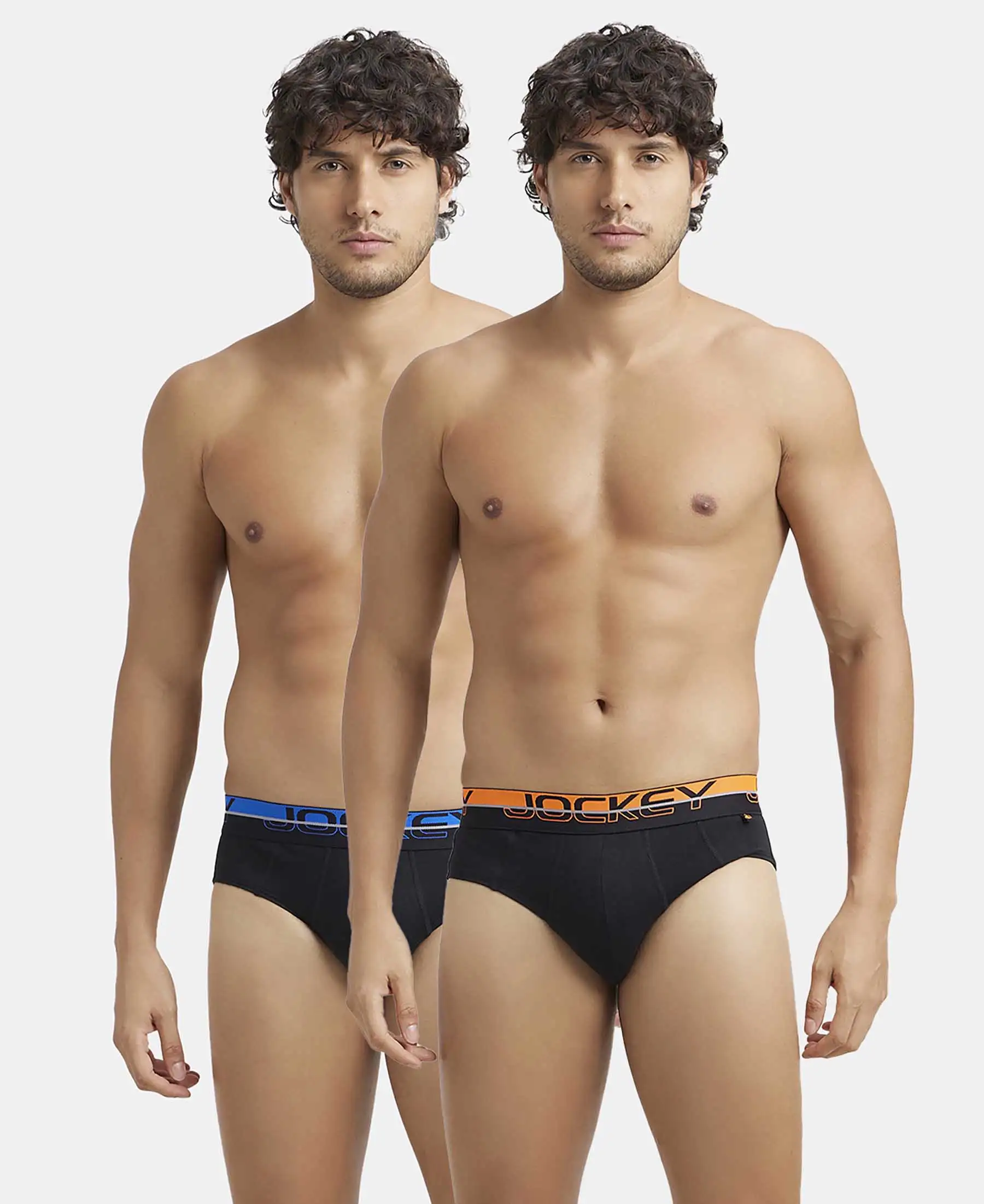 Super Combed Cotton Solid Brief with Ultrasoft Waistband - Black (Pack of 2) - Image 5