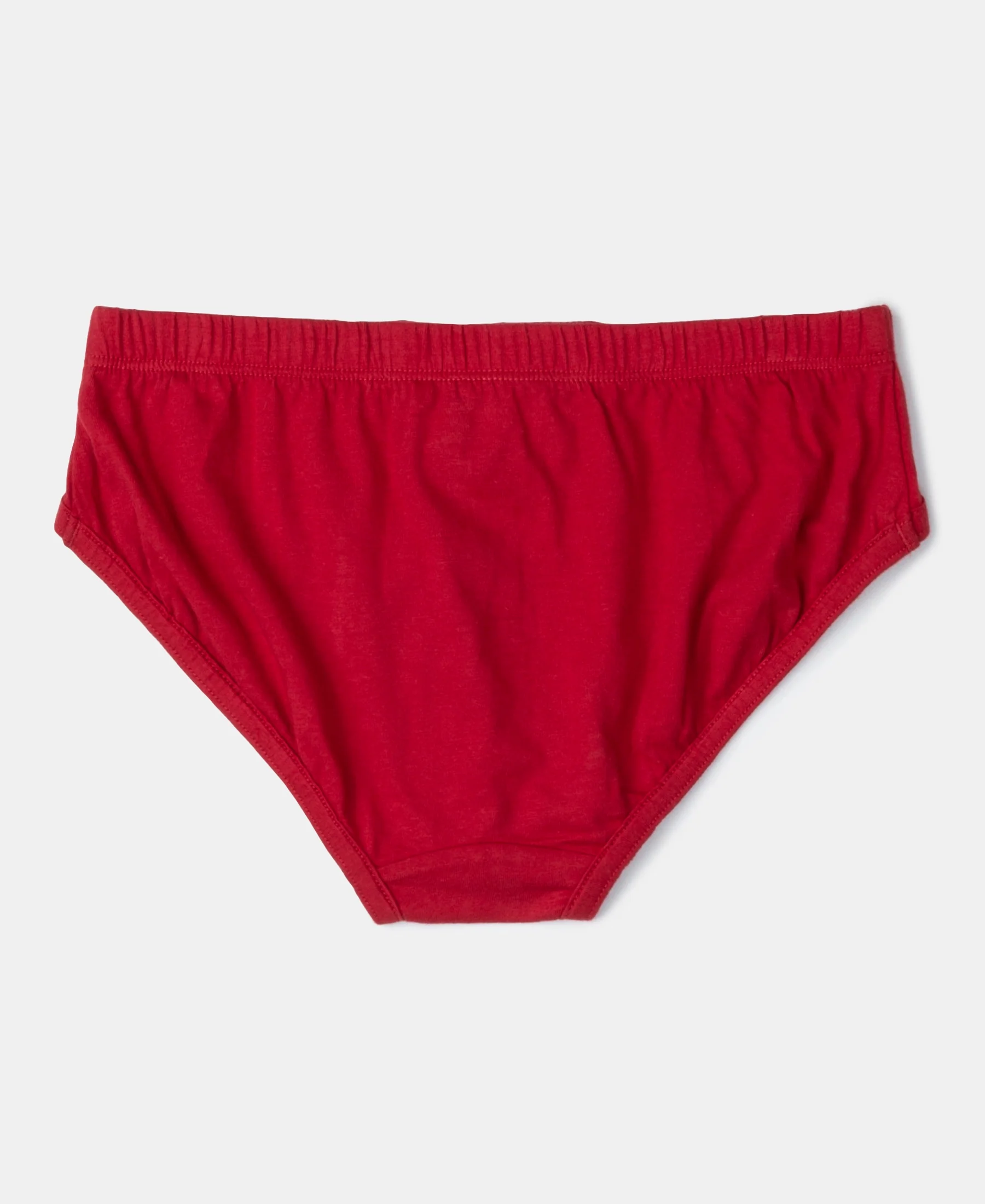 Super Combed Cotton Solid Brief with Ultrasoft Waistband - Chilli Pepper, Black & Ocean Depth (Pack of 3) - Image 6