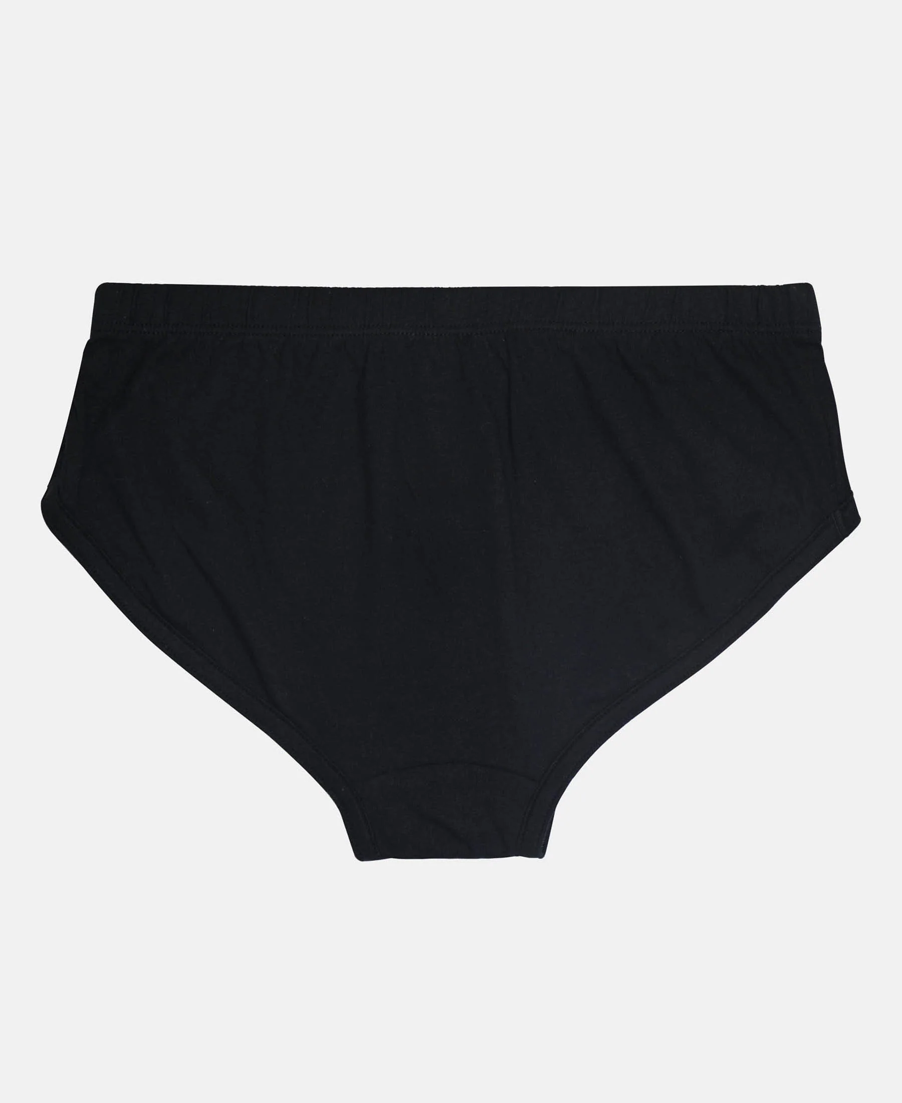 Super Combed Cotton Solid Brief with Ultrasoft Waistband - Cornsilk, Black & Feldspar (Pack of 3) - Image 7