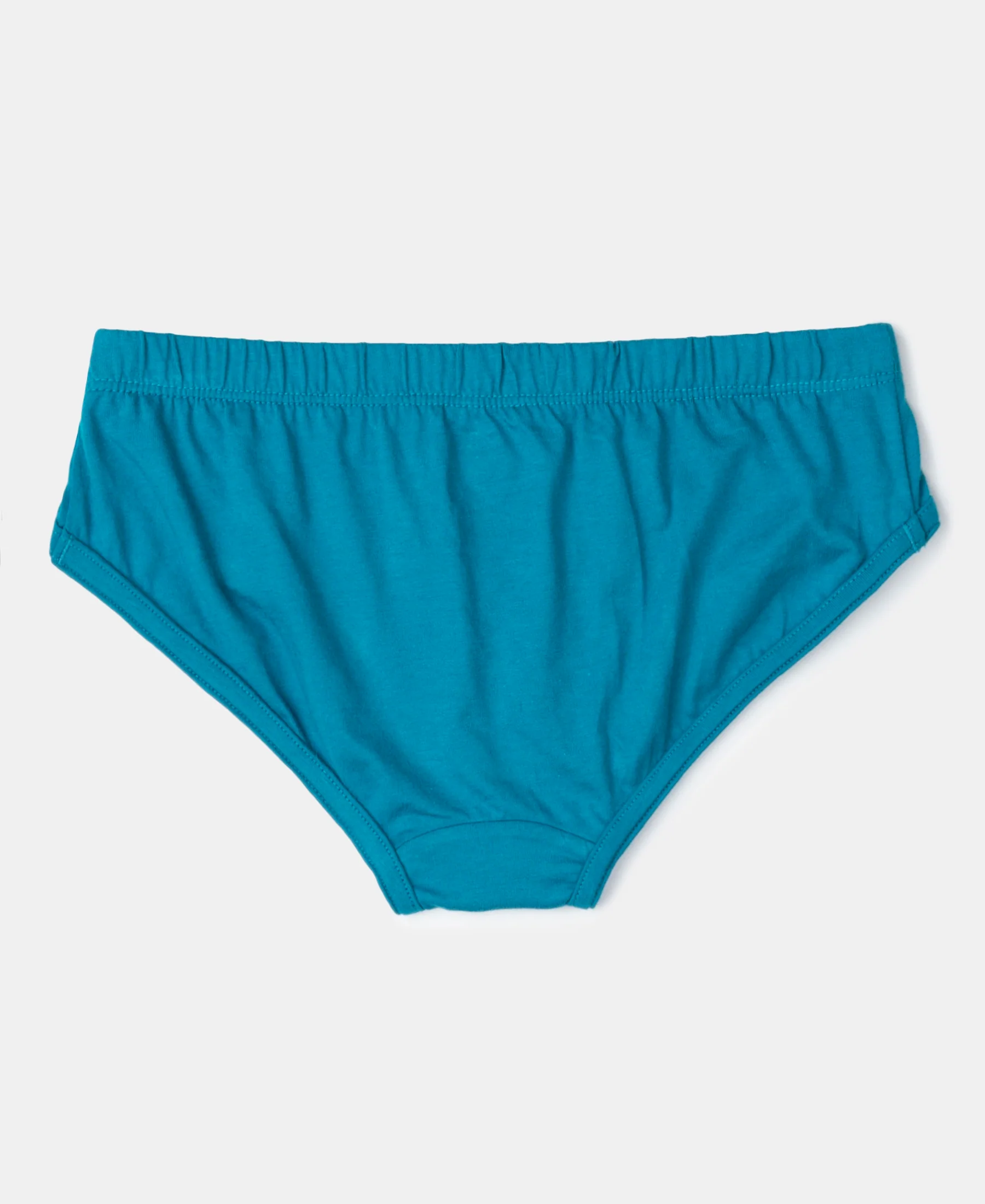 Super Combed Cotton Solid Brief with Ultrasoft Waistband - Mandarin Orange, Navy & Ocean Depth (Pack of 3) - Image 6