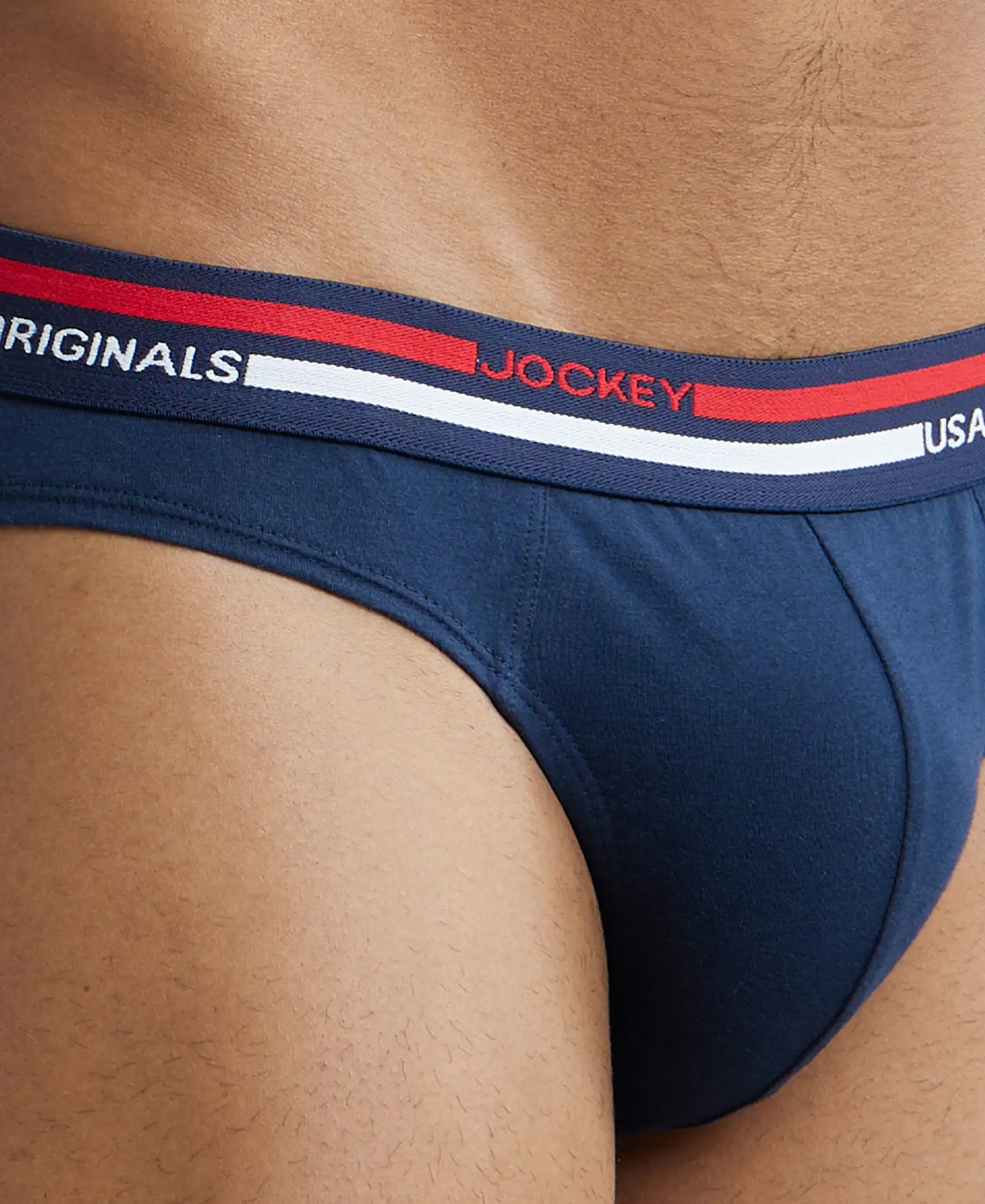 Super Combed Cotton Solid Brief with Ultrasoft Waistband - Navy - Image 7