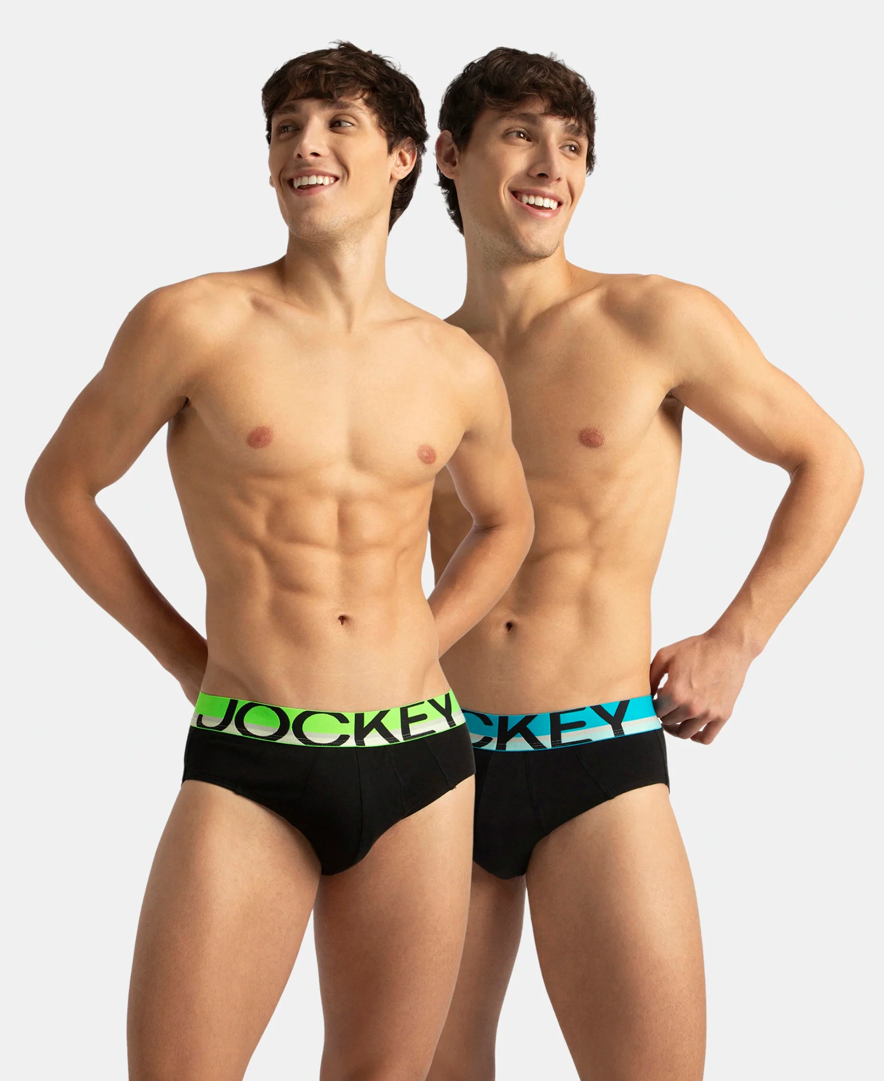Super Combed Cotton Solid Brief with Ultrasoft Waistband - New Black (Pack of 2) - Image 5