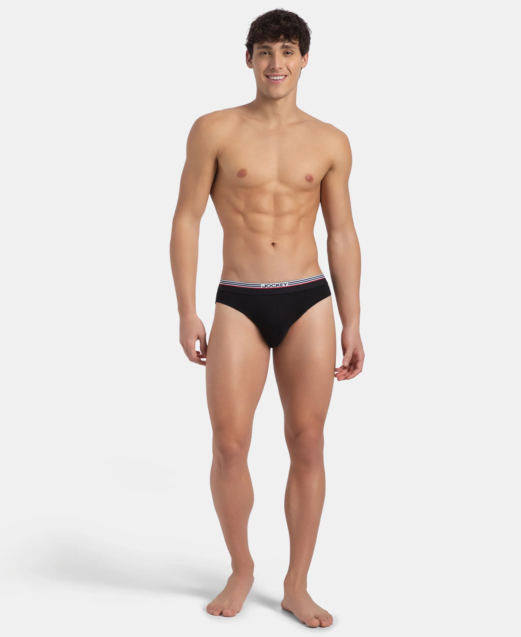 Super Combed Cotton Solid Brief with Ultrasoft Waistband - New Black (Pack of 2) - Image 7