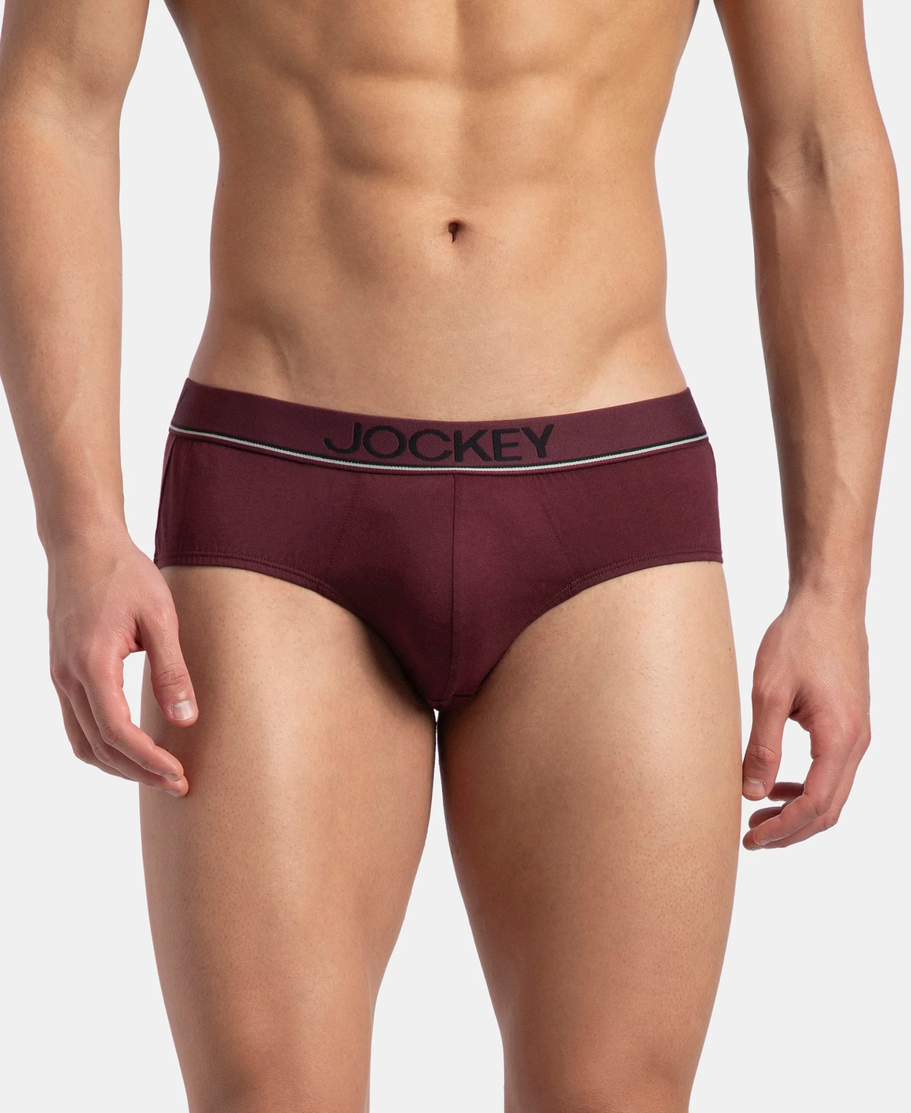 Super Combed Cotton Solid Brief with Ultrasoft Waistband - Port Royale