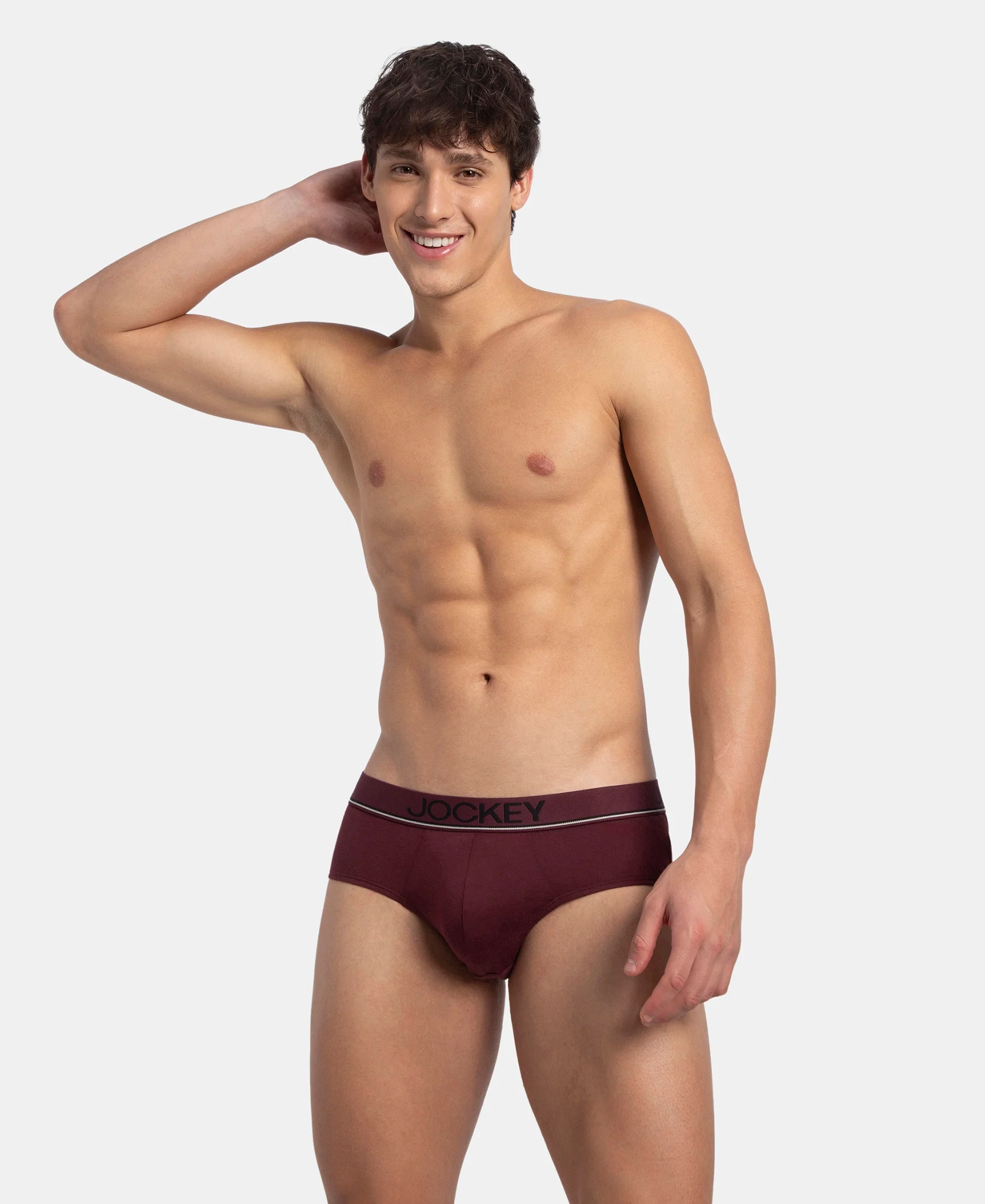 Super Combed Cotton Solid Brief with Ultrasoft Waistband - Port Royale - Image 5