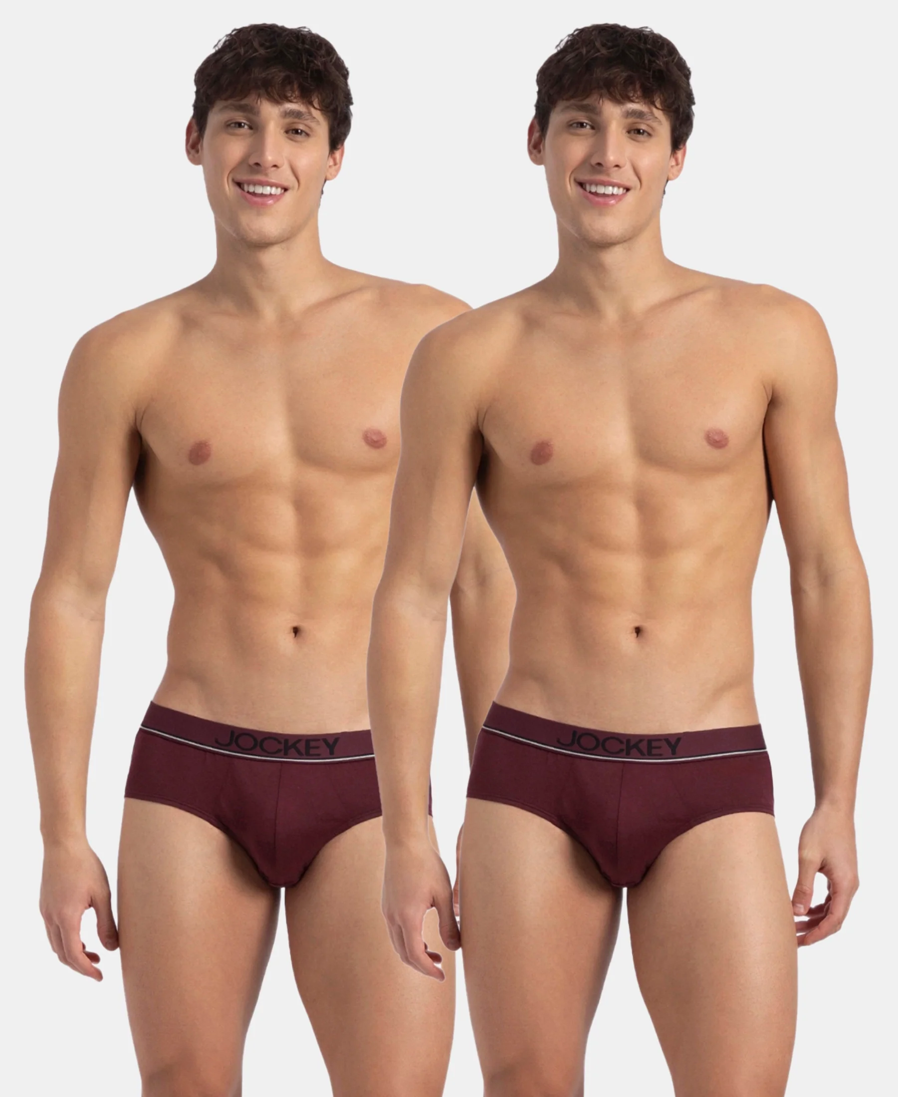 Super Combed Cotton Solid Brief with Ultrasoft Waistband - Port Royale (Pack of 2) - Image 5