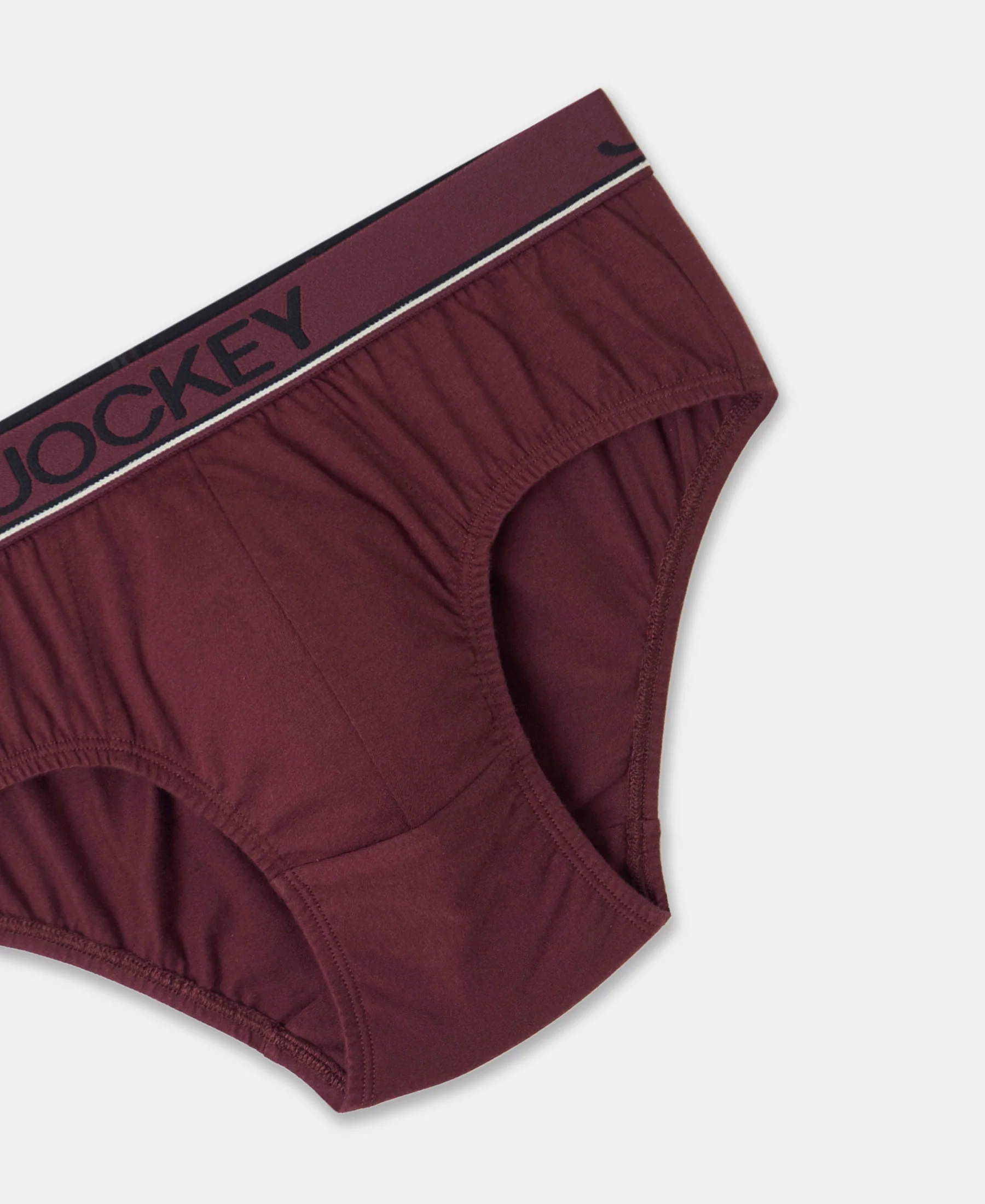 Super Combed Cotton Solid Brief with Ultrasoft Waistband - Port Royale (Pack of 2) - Image 8