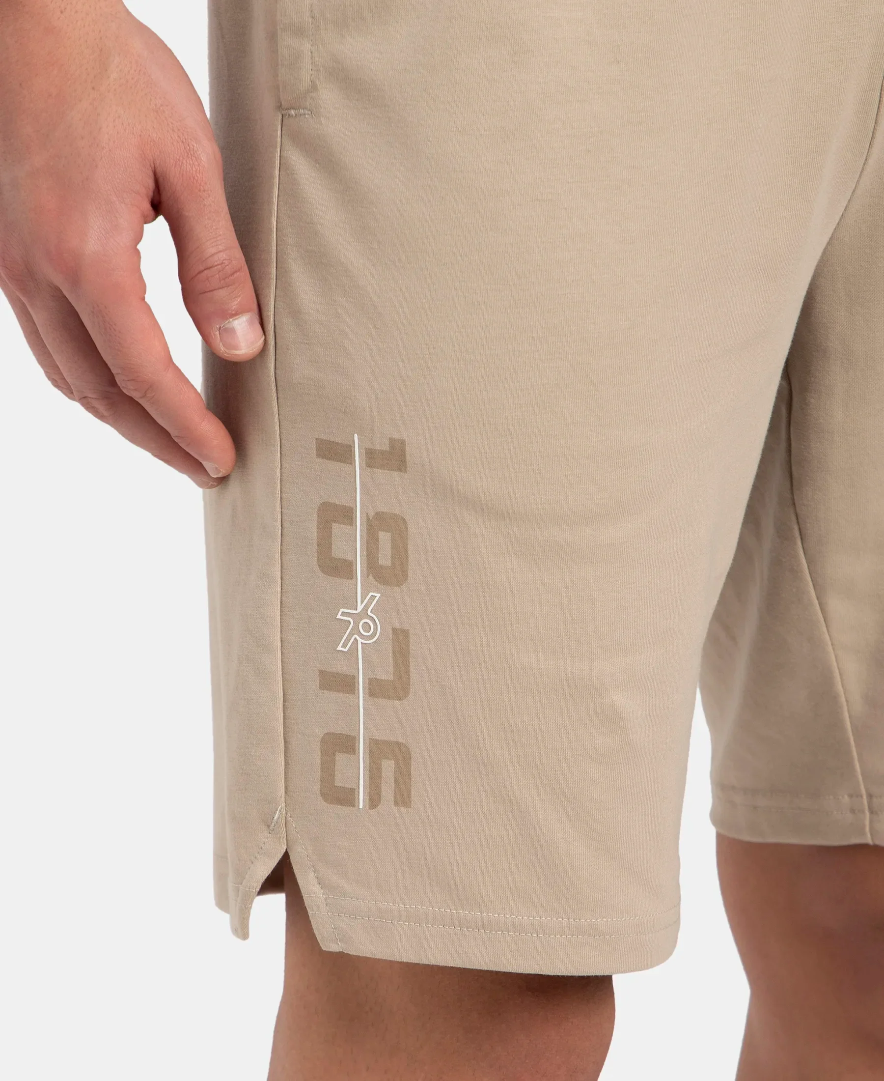 Super Combed Cotton Rich Straight Fit Shorts with Side Pockets - Pure Cashmere - Image 8