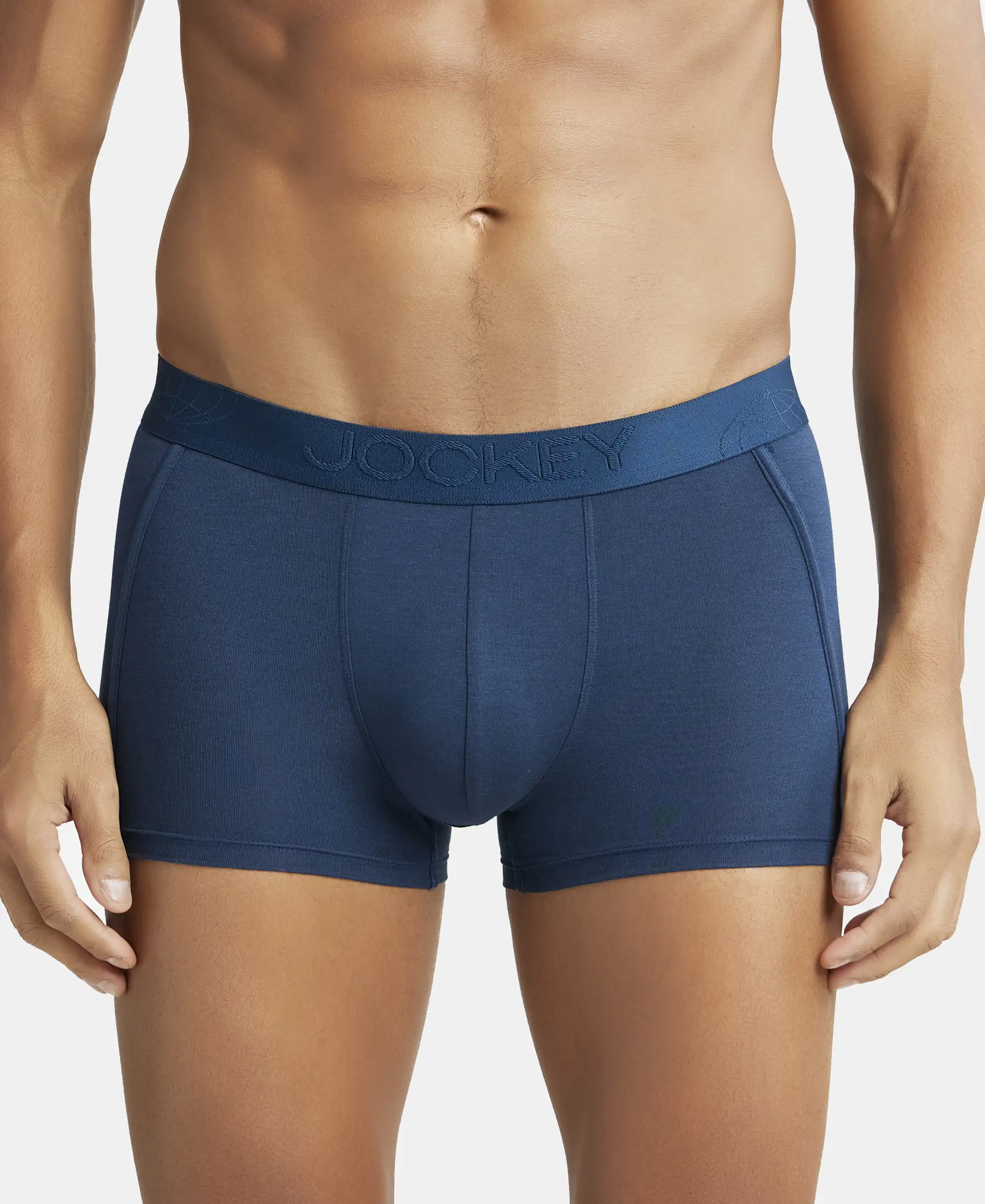 Tencel Micro Modal Cotton Elastane Stretch Solid Trunk with Natural StayFresh Properties - Petrol