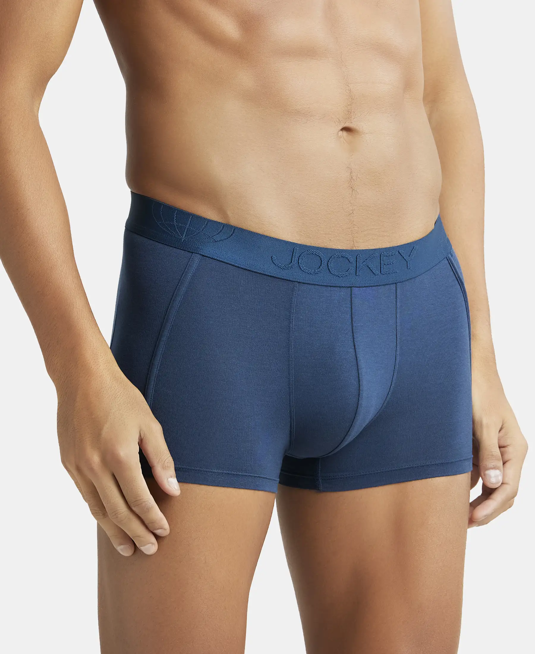 Tencel Micro Modal Cotton Elastane Stretch Solid Trunk with Natural StayFresh Properties - Petrol - Image 2