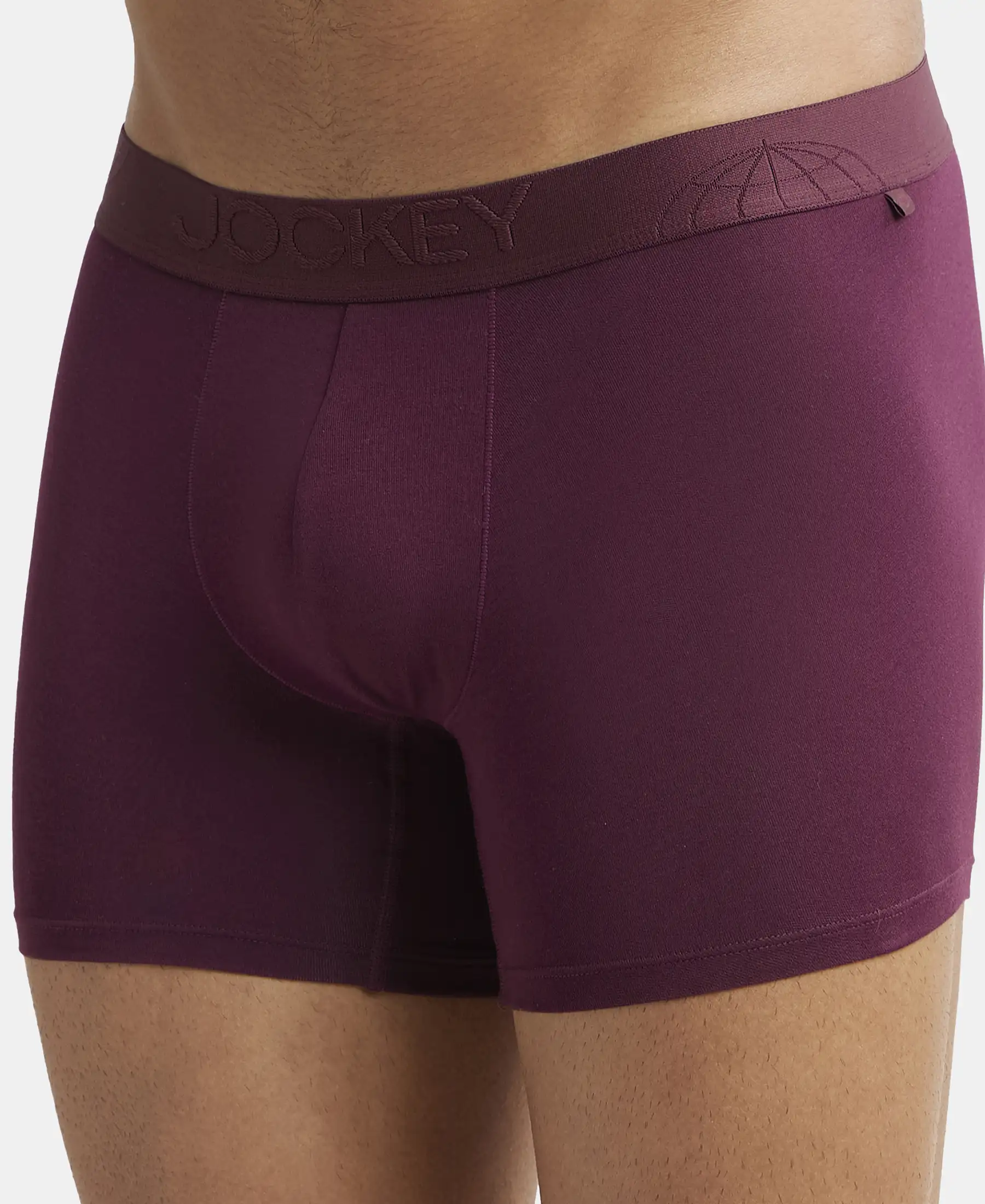 Tencel Micro Modal Cotton Elastane Stretch Solid Trunk with Natural StayFresh Properties - Wine Tasting - Image 7