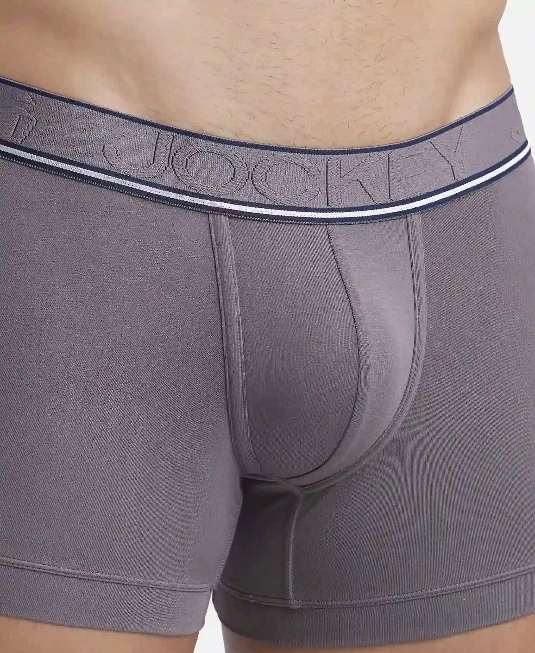 Tencel Micro Modal Elastane Stretch Solid Trunk with Natural StayFresh Properties - Gunmetal - Image 6