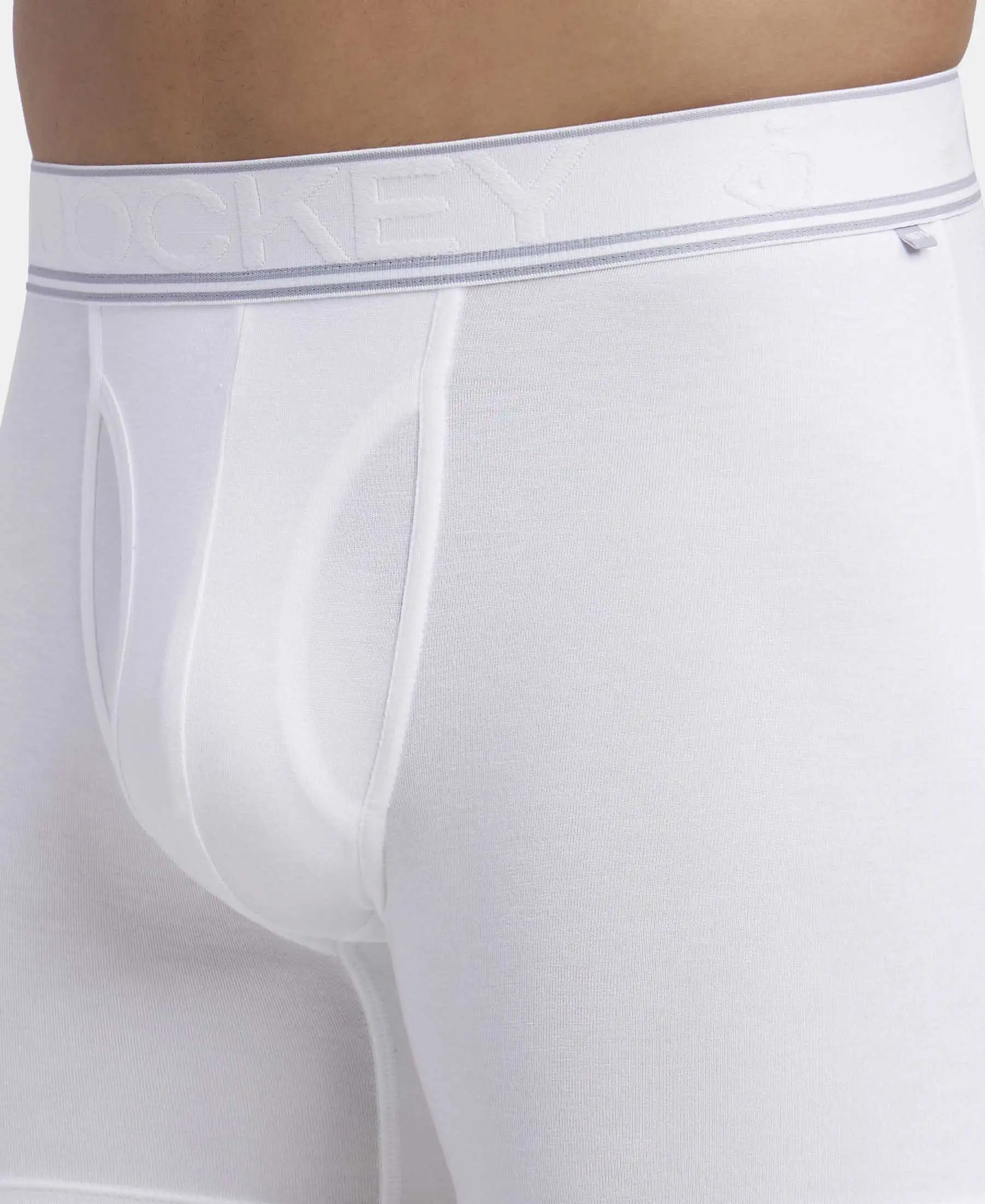 Tencel Micro Modal Elastane Stretch Solid Boxer Brief with Natural StayFresh Properties - White - Image 6