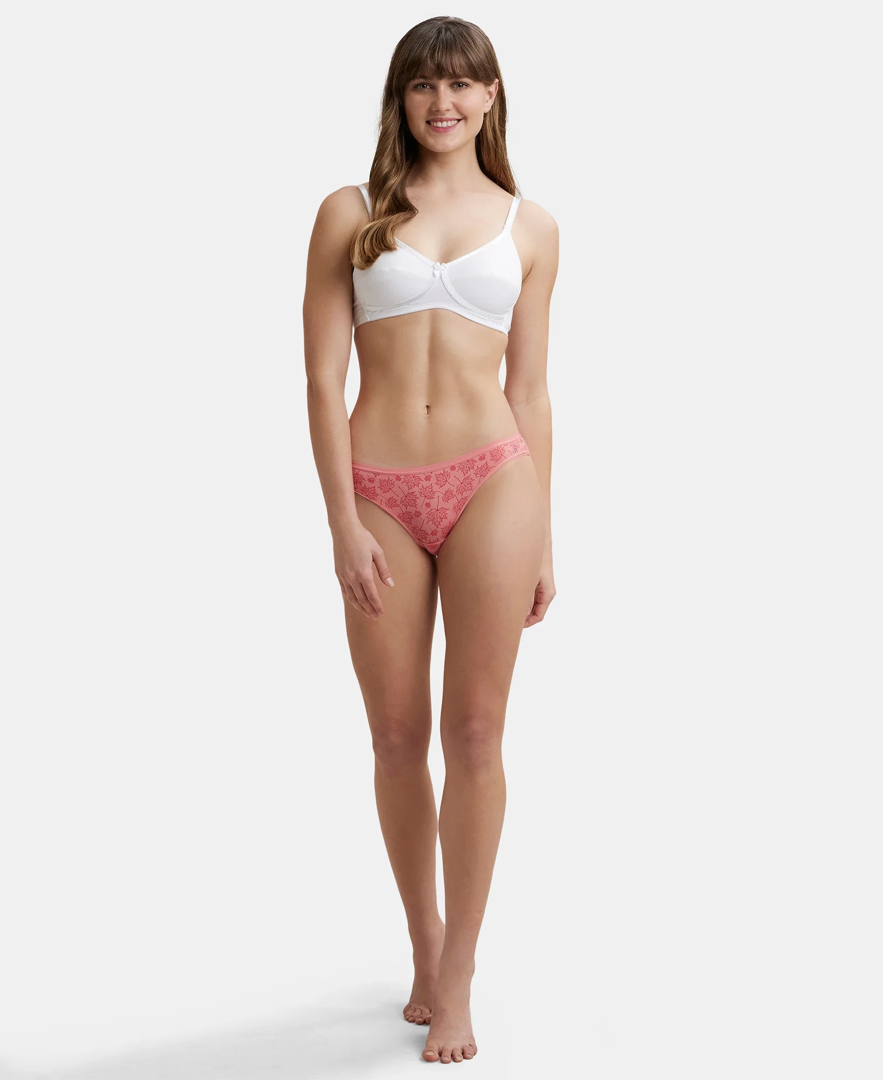 Wirefree Non Padded Super Combed Cotton Elastane Stretch Medium Coverage Cross Over Everyday Bra - White - Image 4