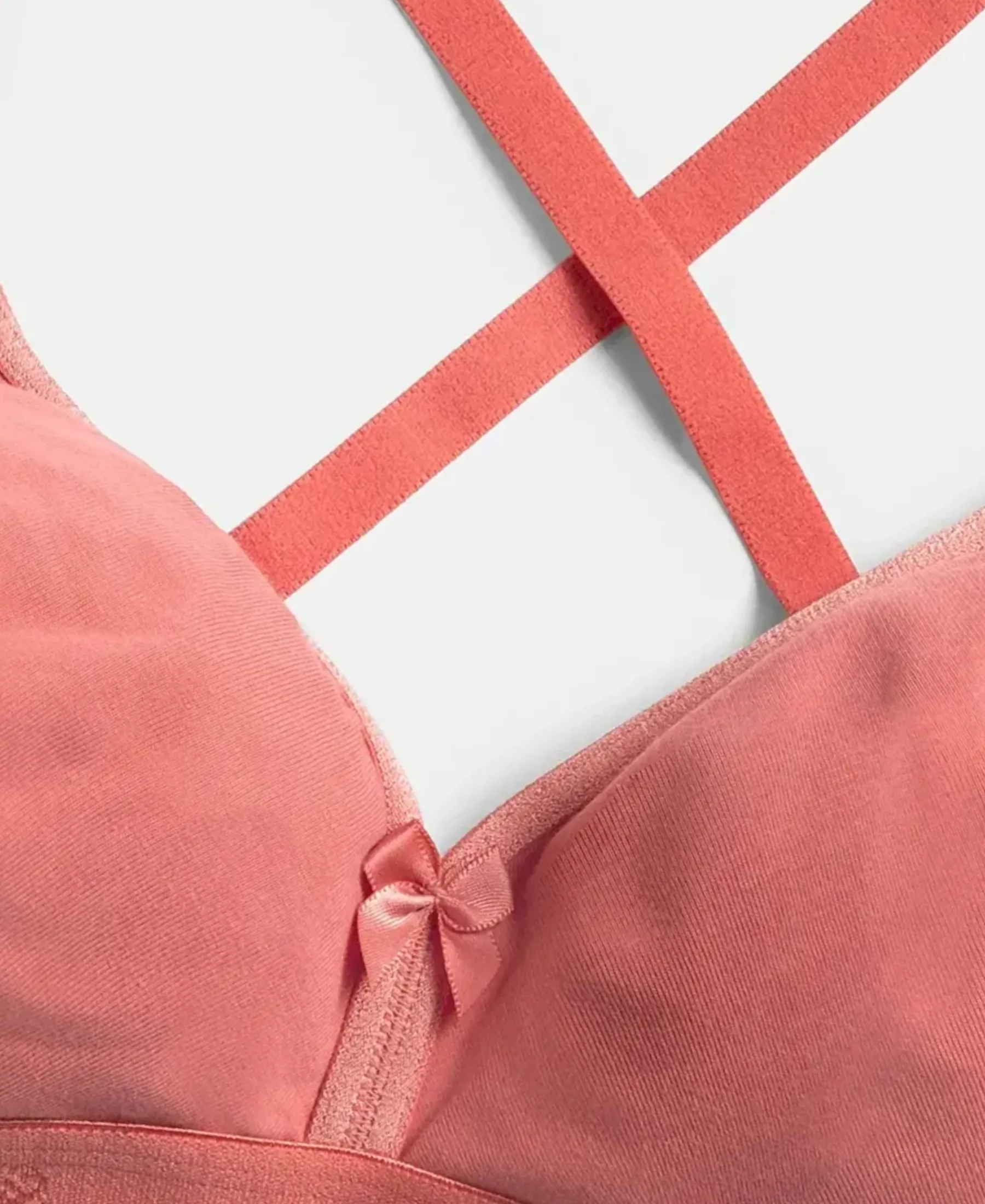 Wirefree Non Padded Super Combed Cotton Elastane Stretch Everyday Bra with Ultrasoft and Durable Underband - Blush Pink - Image 10
