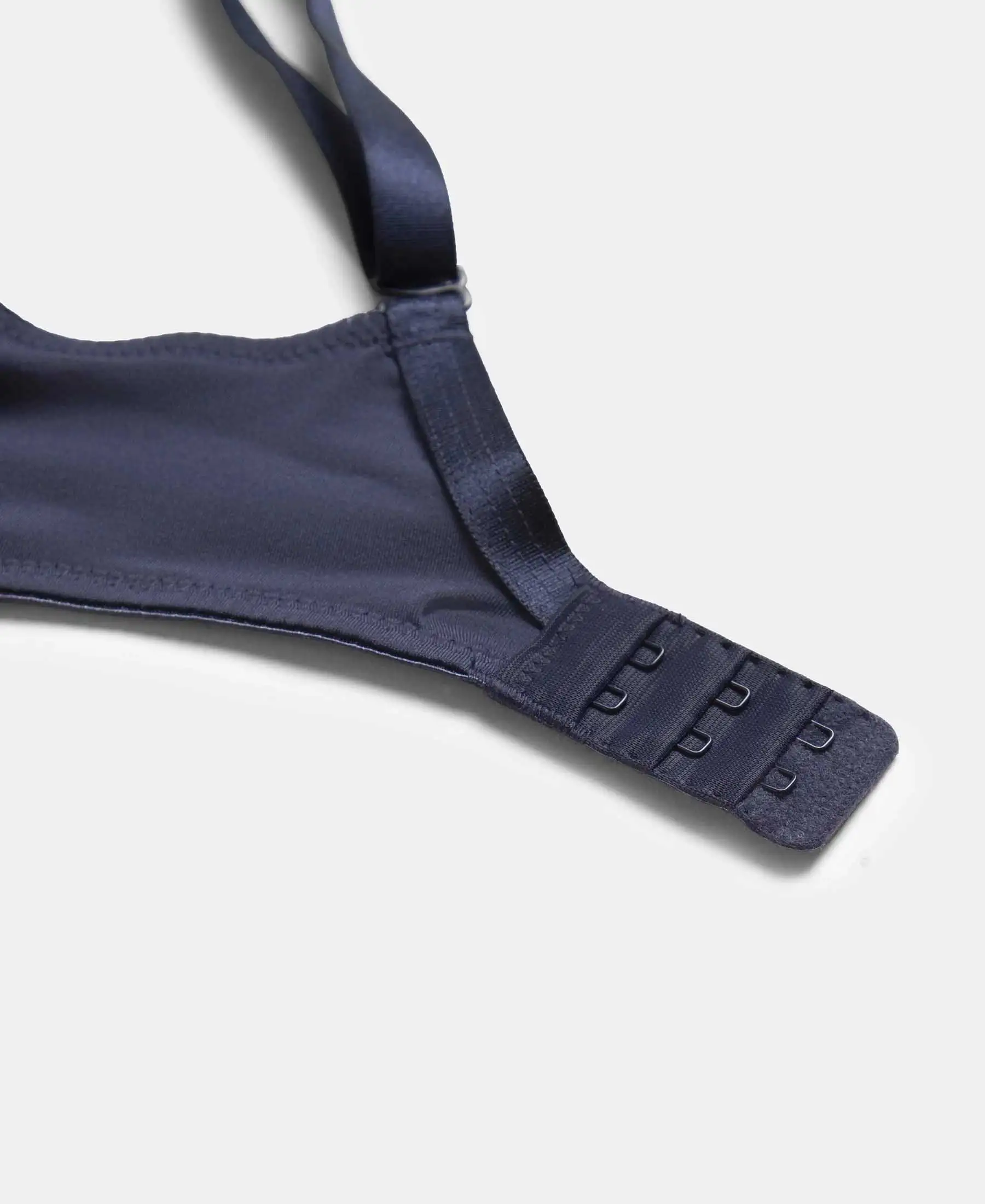 Wirefree Padded Microfiber Elastane Stretch Full Coverage T-Shirt Bra with Magic Under Cup - Classic Navy - Image 12