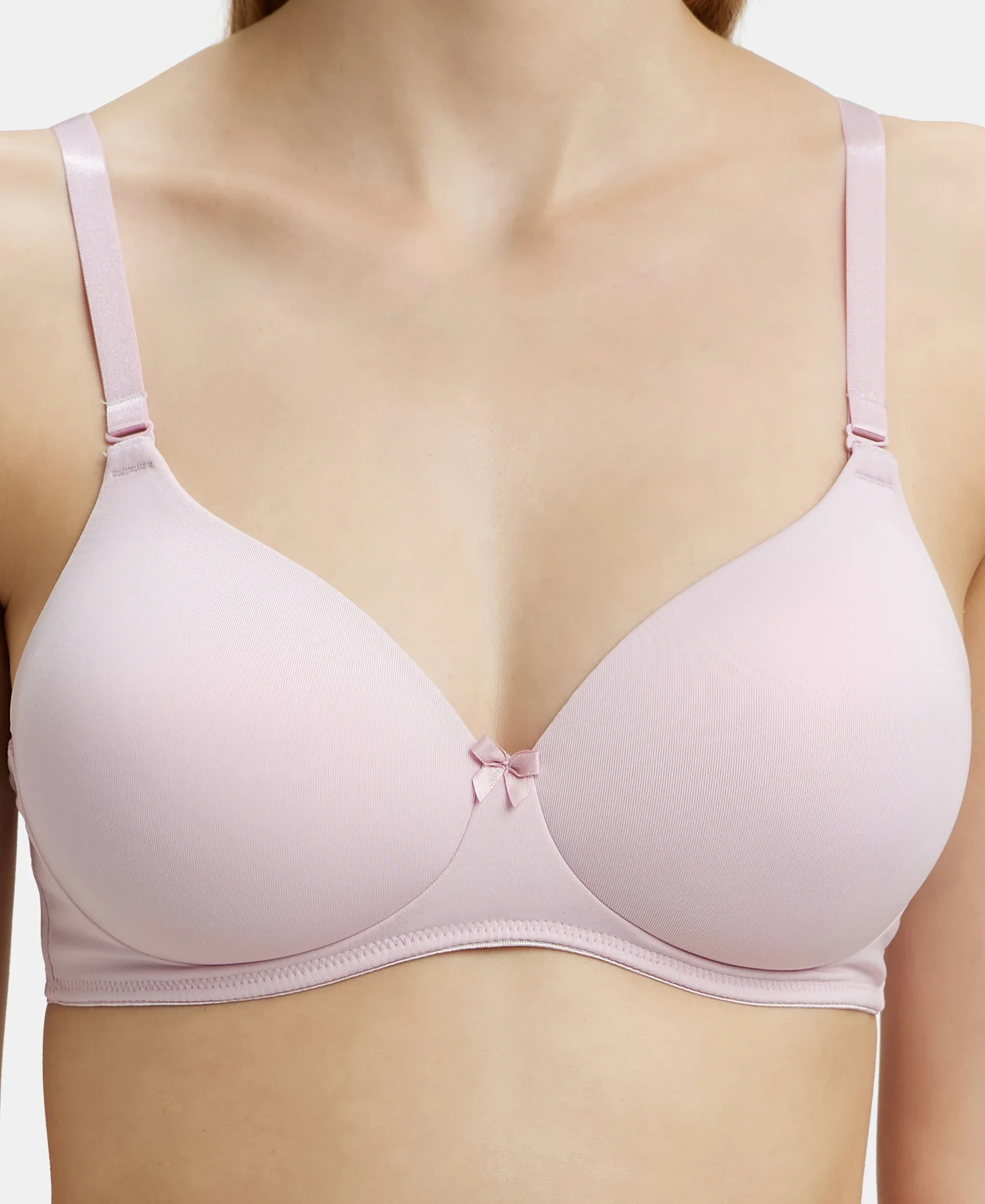 Wirefree Padded Microfiber Elastane Stretch Full Coverage T-Shirt Bra with Magic Under Cup - Fragrant Lily - Image 8