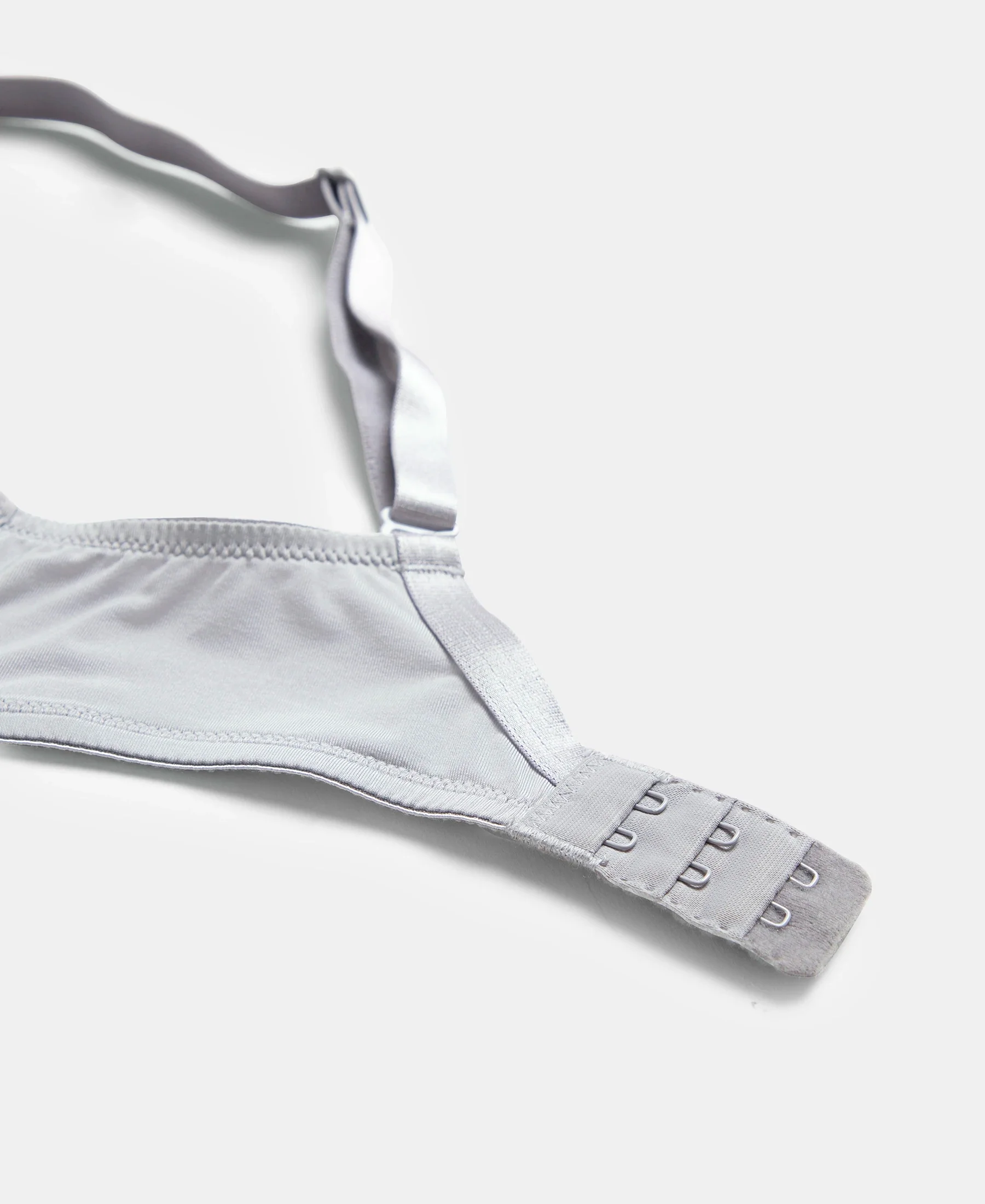 Wirefree Padded Microfiber Elastane Stretch Full Coverage T-Shirt Bra with Magic Under Cup - Lilac Grey - Image 11