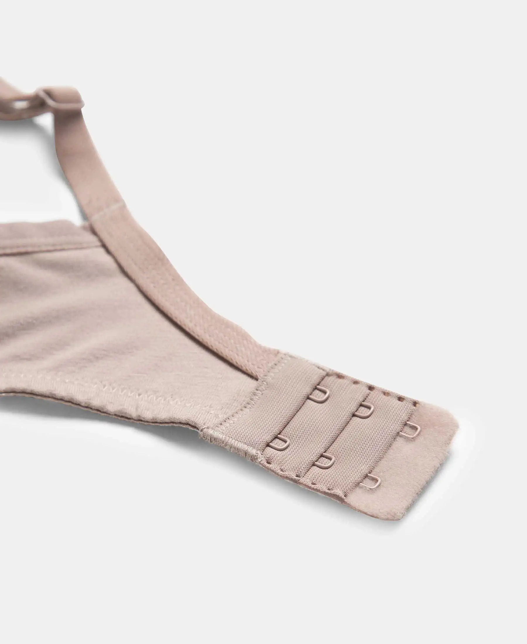 Wirefree Padded Super Combed Cotton Elastane Stretch Medium Coverage T-Shirt Bra with Lace Styling - Mocha - Image 12